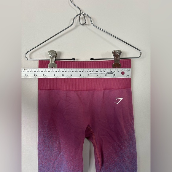 Gymshark Adapt Ombre Seamless Leggings - Rose Pink/Light Blue XS - Picture 3 of 7